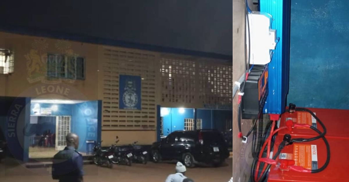 Lungi Police Station Gets Major Lighting Boost, Personnel Praise Leadership
