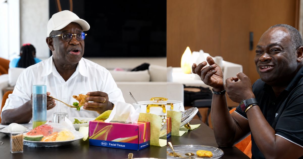 President Bio Dines With Newly Appointed Finance Minister Karefa Kargbo in Tihun
