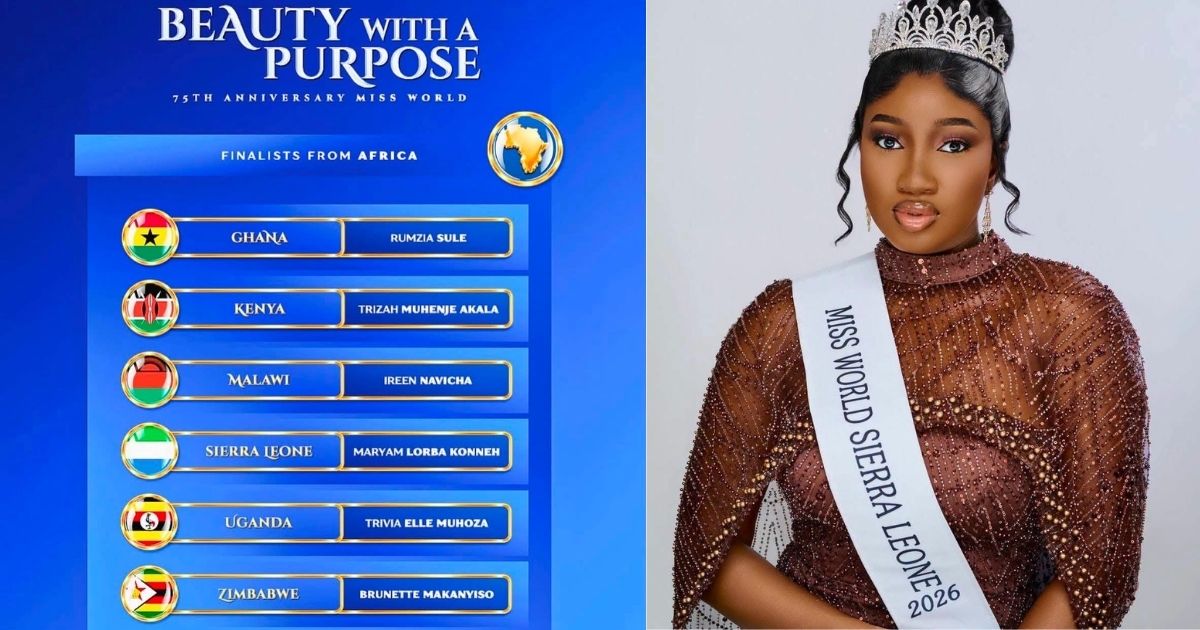 Sierra Leone’s Mariyam Konneh Ranked Top 5 in Africa at Miss World Beauty With a Purpose Contest
