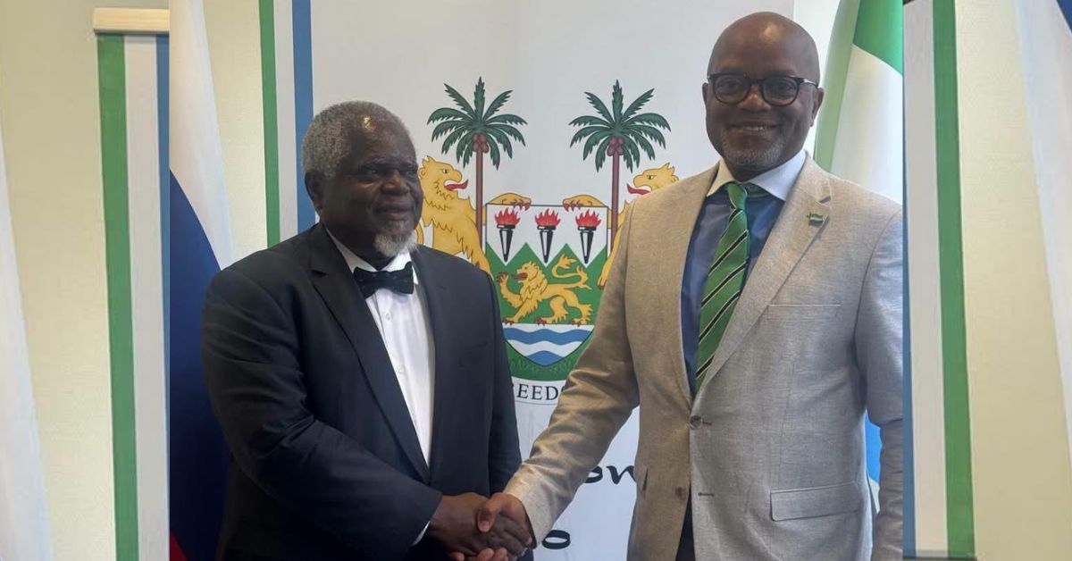 Sierra Leone Ambassador to Russia Yongawo Hosts Nigerian Counterpart in Moscow