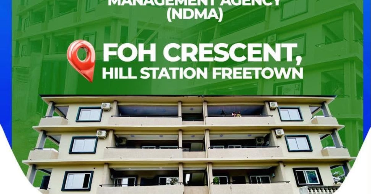 NDMA Relocates Headquarters to New Office in Freetown