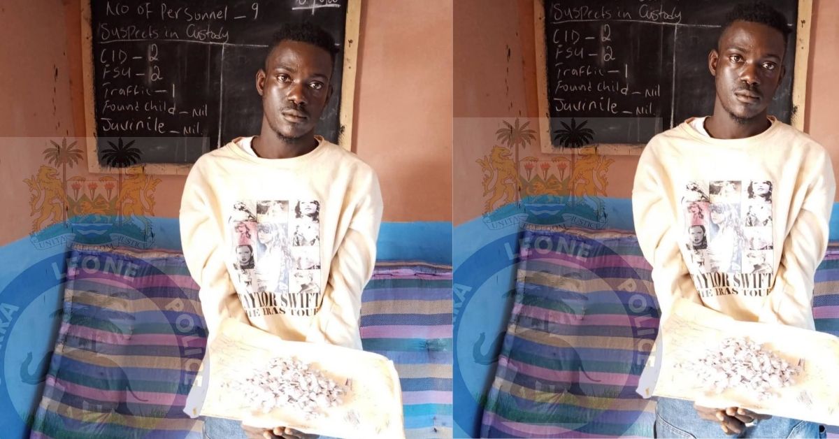 Police Arrest Suspect With 287 Wraps of Kush in Mamamah Village