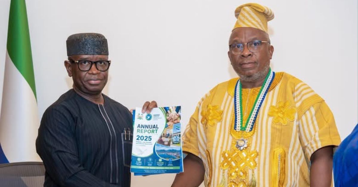President Maada Bio Receives ICPNC Annual Report, Praises Commission’s Peacebuilding Efforts
