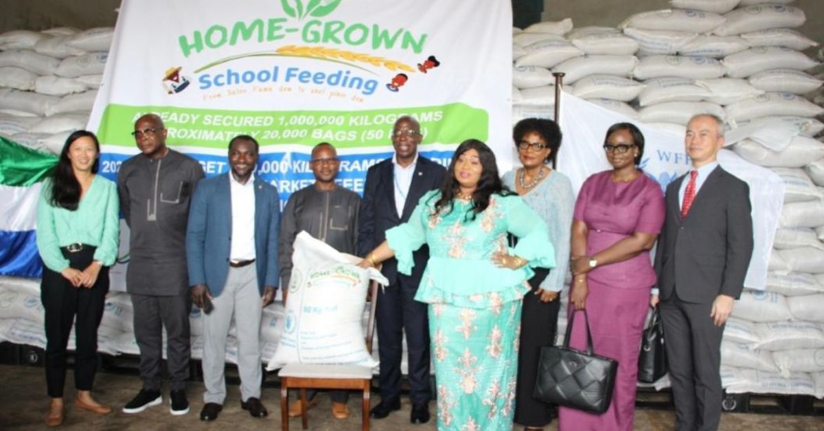 WFP Launches New School Feeding Year After Procuring Over 1 Million Kilograms of Food From Sierra Leonean Farmers