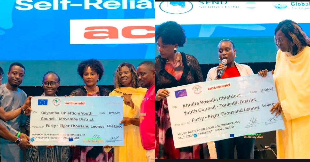Big Boost for Youth as 15 Chiefdom Councils Receive Development Grants
