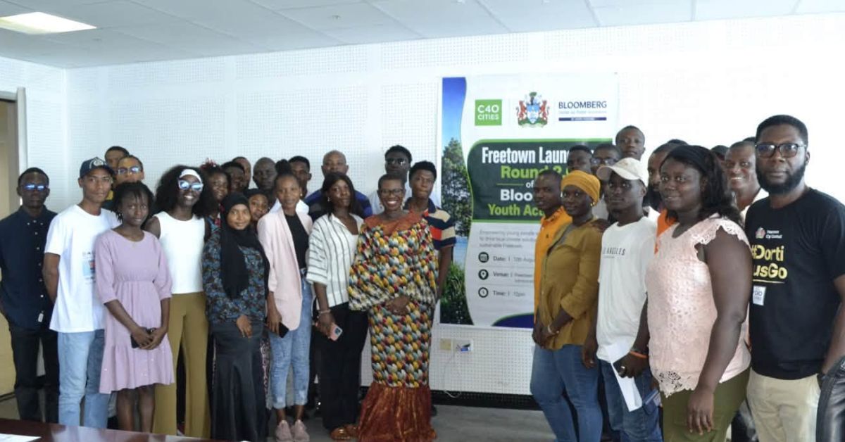 Freetown Mayor Launches Third Cohort of Bloomberg Youth Climate Action Fund
