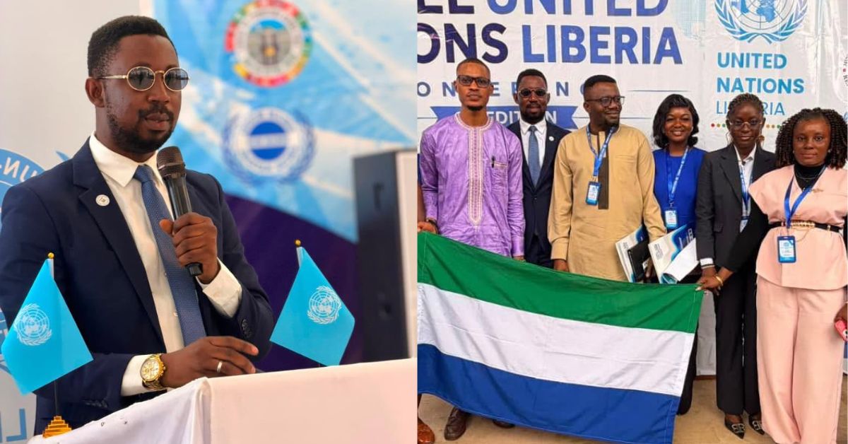 NAYCOM Commissioner Joseph Maada Lahai Inspires Young Leaders at Liberia UN Conference