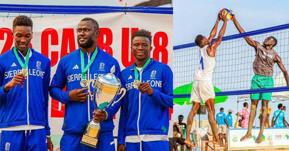 Sierra Leone Crowned CAVB Men’s U18 Beach Volleyball Champions in Senegal