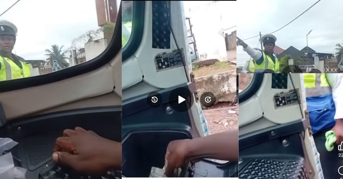 Video: Police Officer Allegedly Caught on Camera Collecting Le10 Bribe from Keke Rider in Freetown
