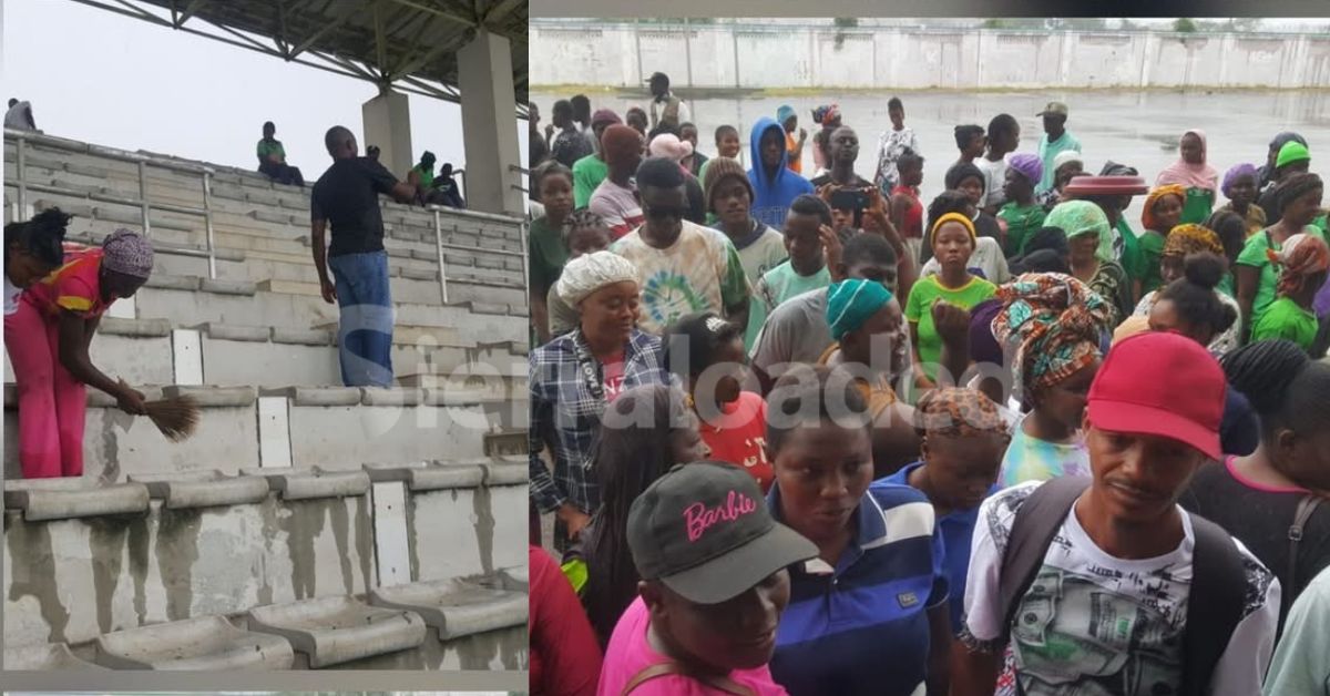 Sports Ministry, NSA Mobilize Over 500 Youths to Clean Bo Stadium
