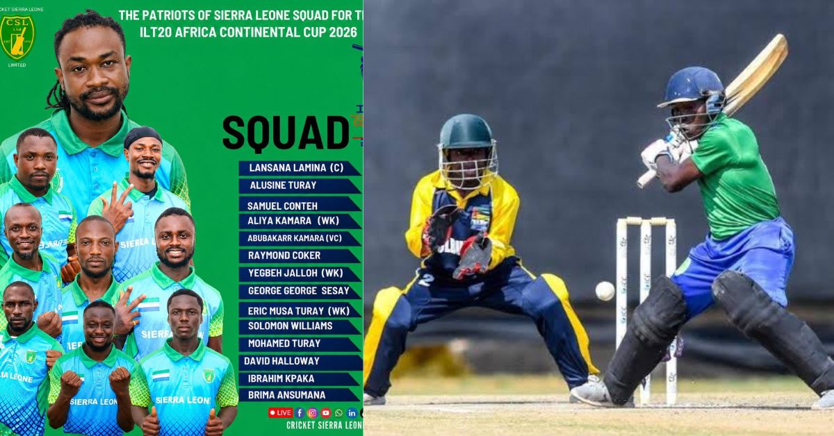 Cricket Sierra Leone Names Final 14-Man Squad for ILT20 Africa Continental Cup Debut
