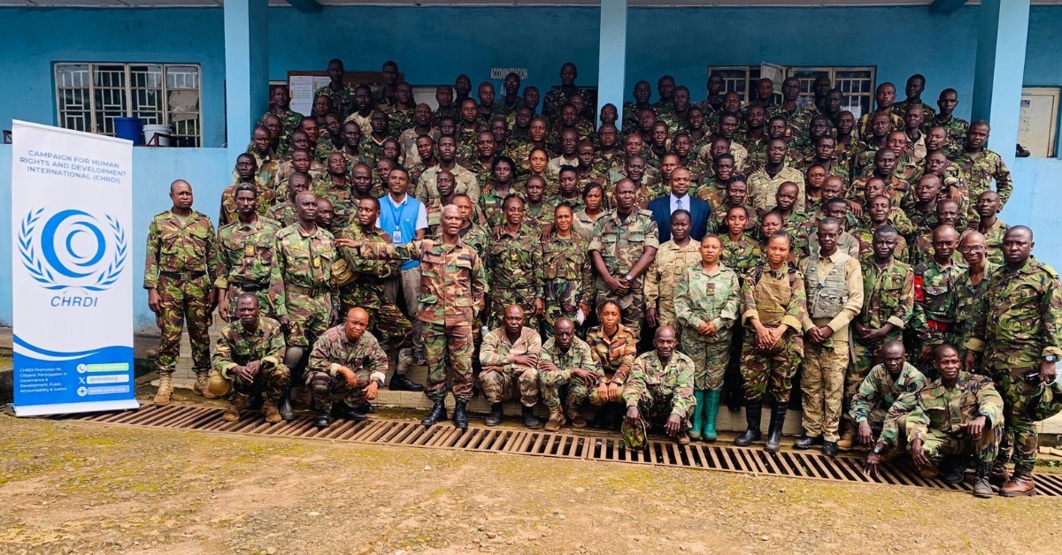 CHRDI Trains 128 RSLAF Personnel Ahead of UN Peacekeeping Deployment