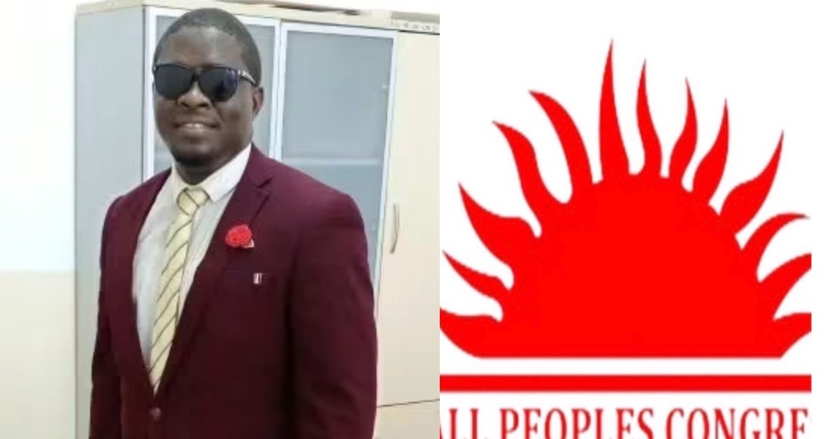 APC Announces Death of Sitting Bombali MP John Charles Conteh