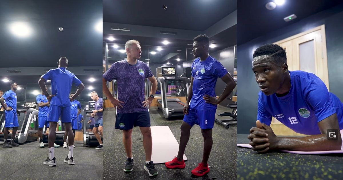 Leone Stars Step Up Preparations for Zimbabwe AFCON Qualifier With Intensive Gym Session
