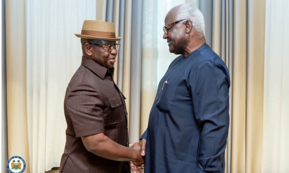 President Bio Welcomes Ernest Bai Koroma Back to Sierra Leone, Calls for National Unity