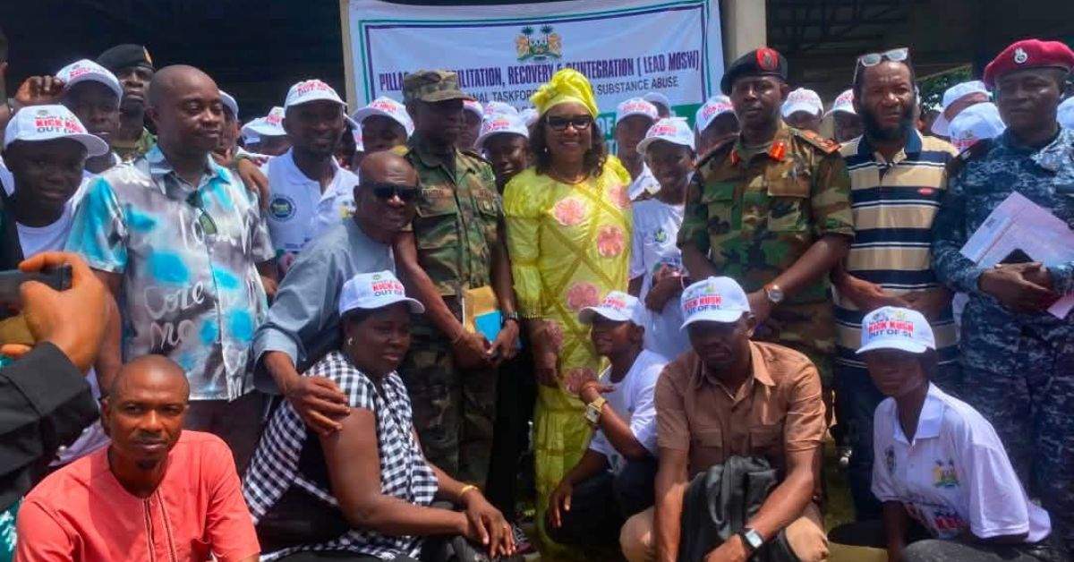 60 Former Drug Abuse Victims Discharged From Rehabilitation Programme in Makeni