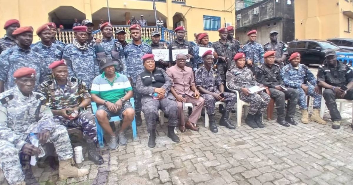 Sierra Leone Police Freetown West Holds First Weapon-Handling Drill Competition