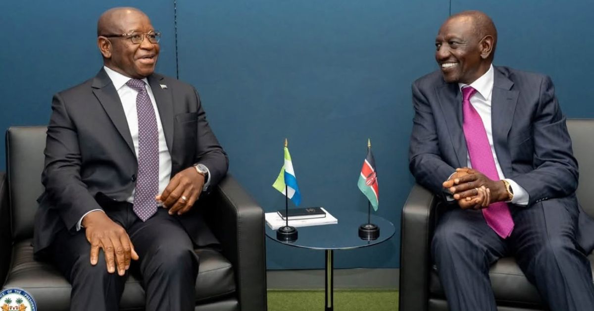 Maada Bio Meets Kenya’s Ruto, Discusses UN Reform and Regional Investment Summit