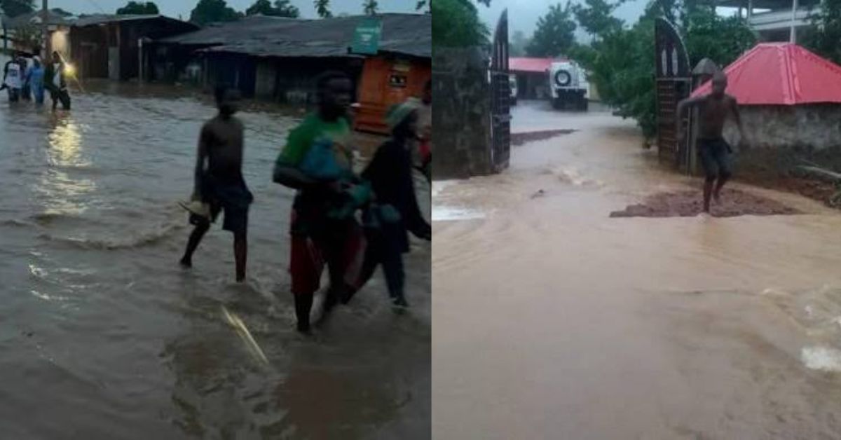 Heavy Rains Trigger Serious Flooding in Makeni, Disrupting Roads and Businesses