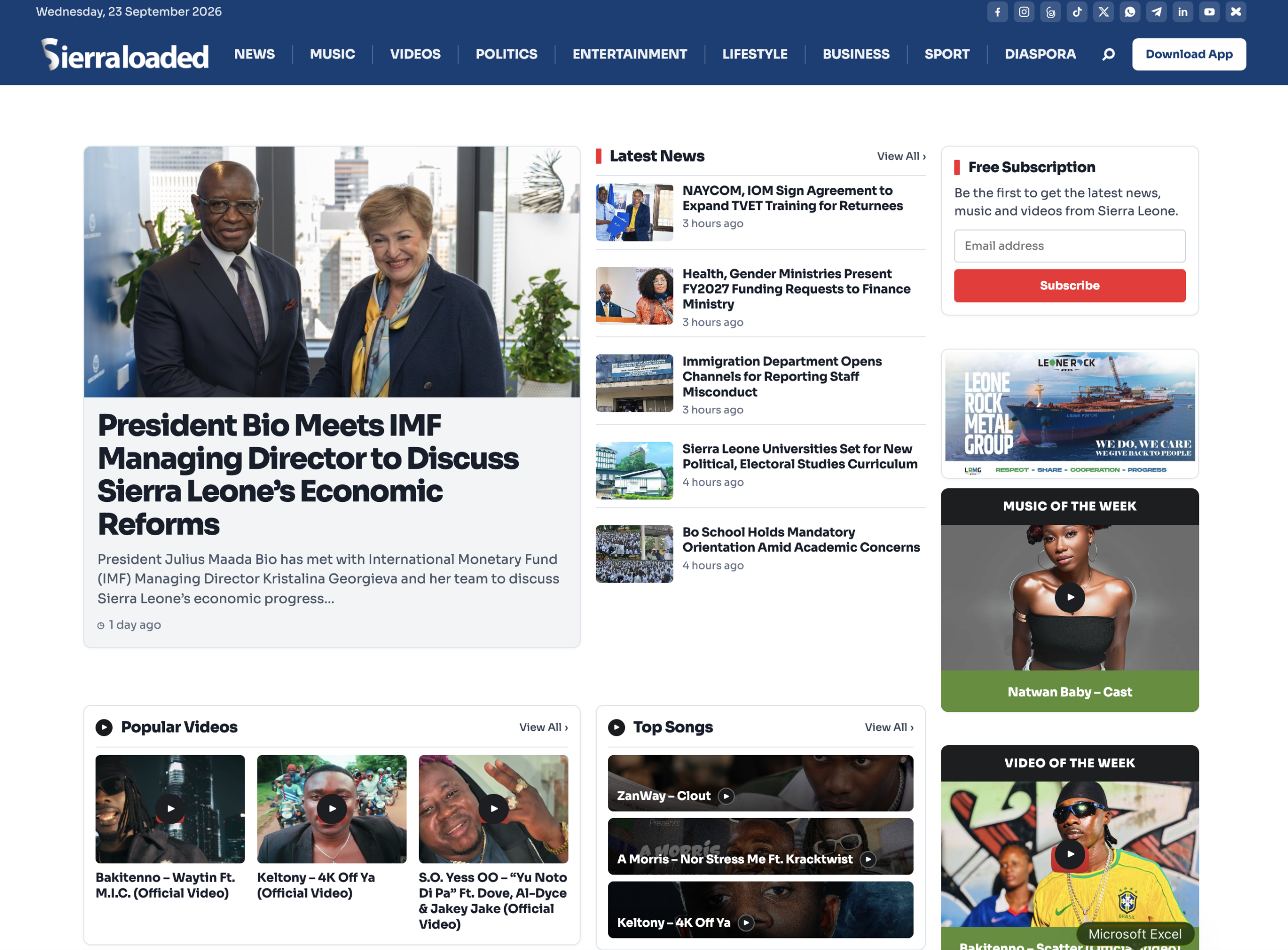 Sierraloaded digital news platform