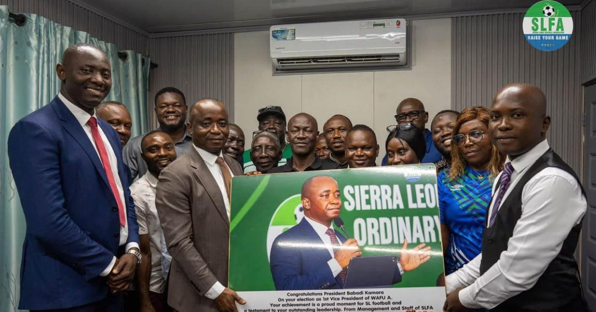 SLFA Staff Celebrate Kamara’s Historic Rise in West African Football Leadership