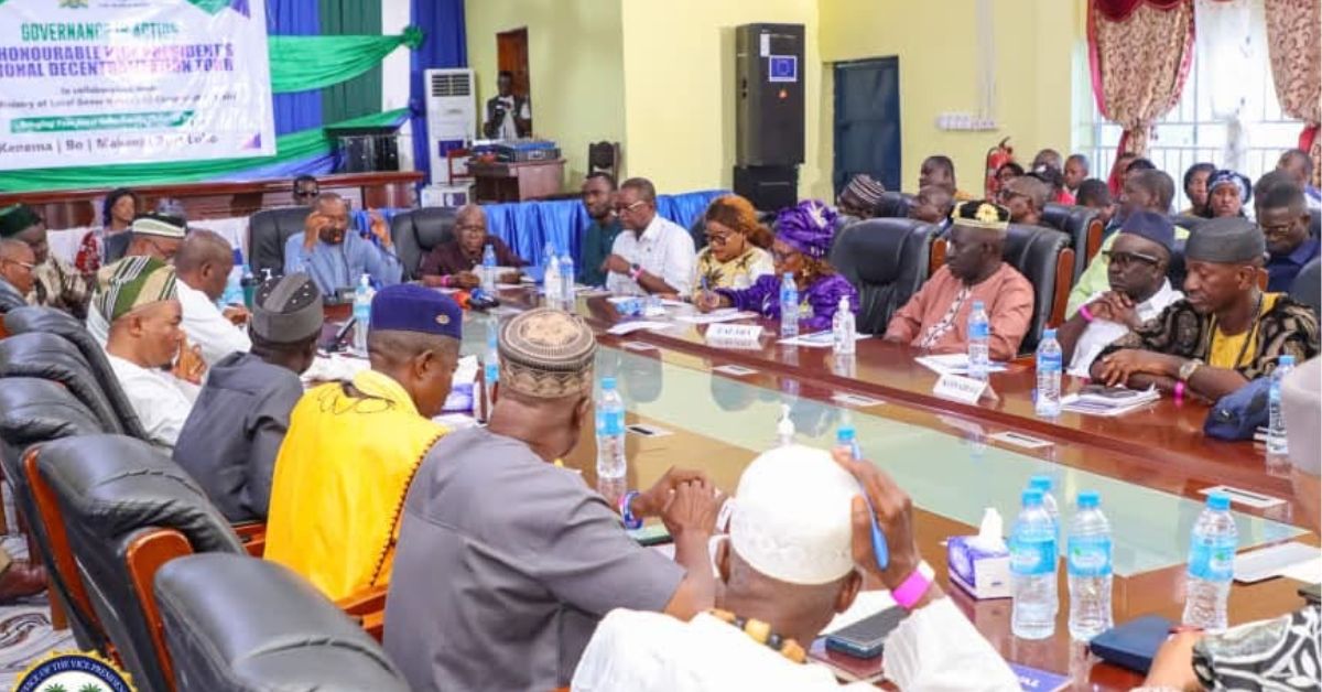 VP Juldeh Jalloh Engages Councils and Chiefs on Decentralisation Challenges