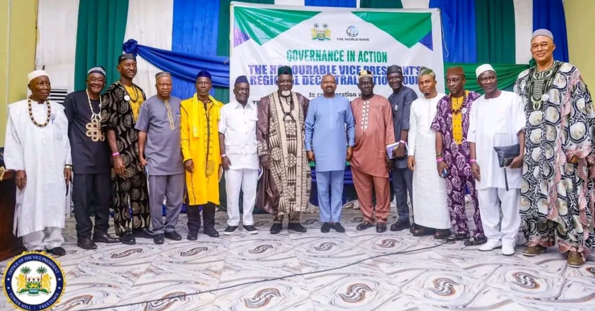 Vice President Juldeh Jalloh Concludes Decentralisation Tour in Port Loko, Pledges Stronger Local Governance
