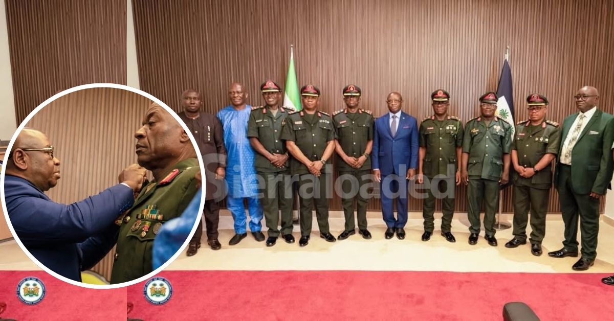 President Bio Decorates Newly Promoted RSLAF Generals at Oath-Taking Ceremony