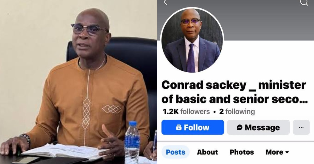 Education Minister Sackey Warns Public Against Fake Facebook Account