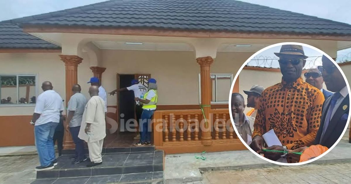 Works Minister Sandy Hands Over New Housing Facility for Judges, Magistrates in Kailahun