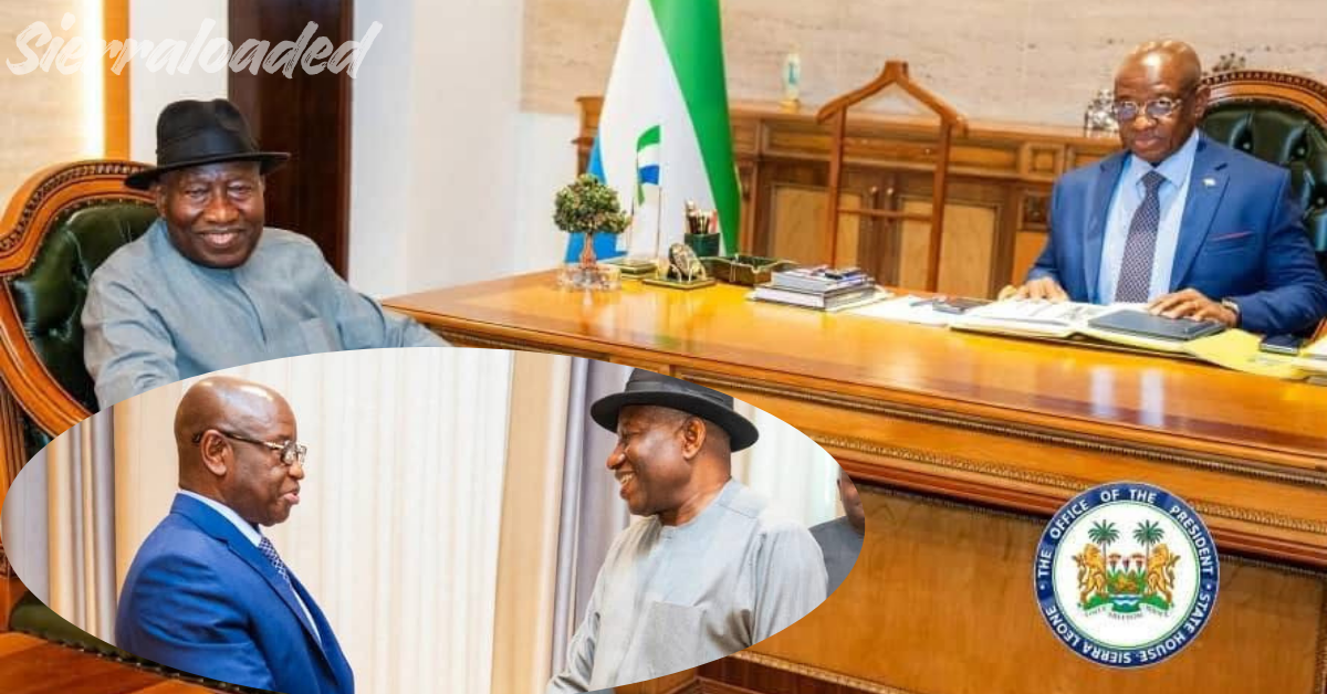 Former Nigerian President Jonathan Thanks Sierra Leoneans Following State House Visit