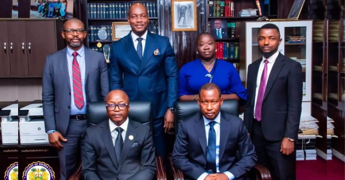 Chief Justice Kamanda, NASSIT DG Jalloh Discuss Enforcement of Social Security Laws