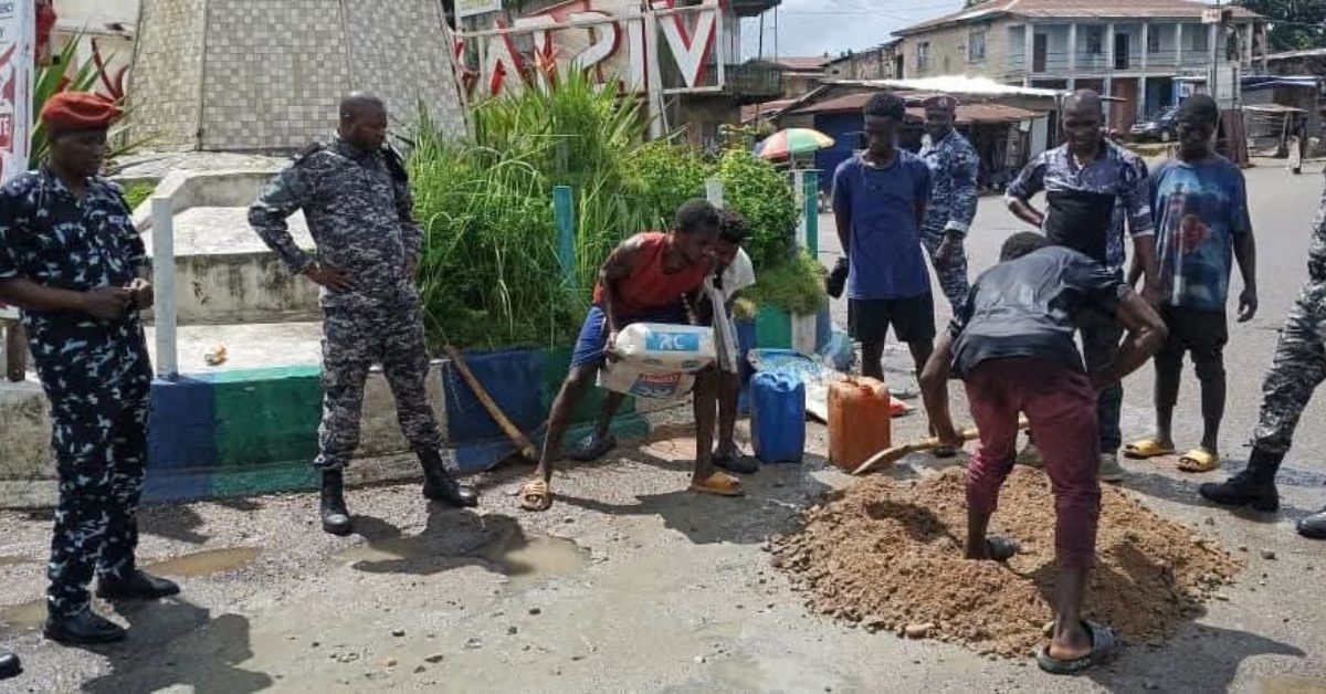 Sierra Leone Police Launch Road Maintenance Exercise in Koidu