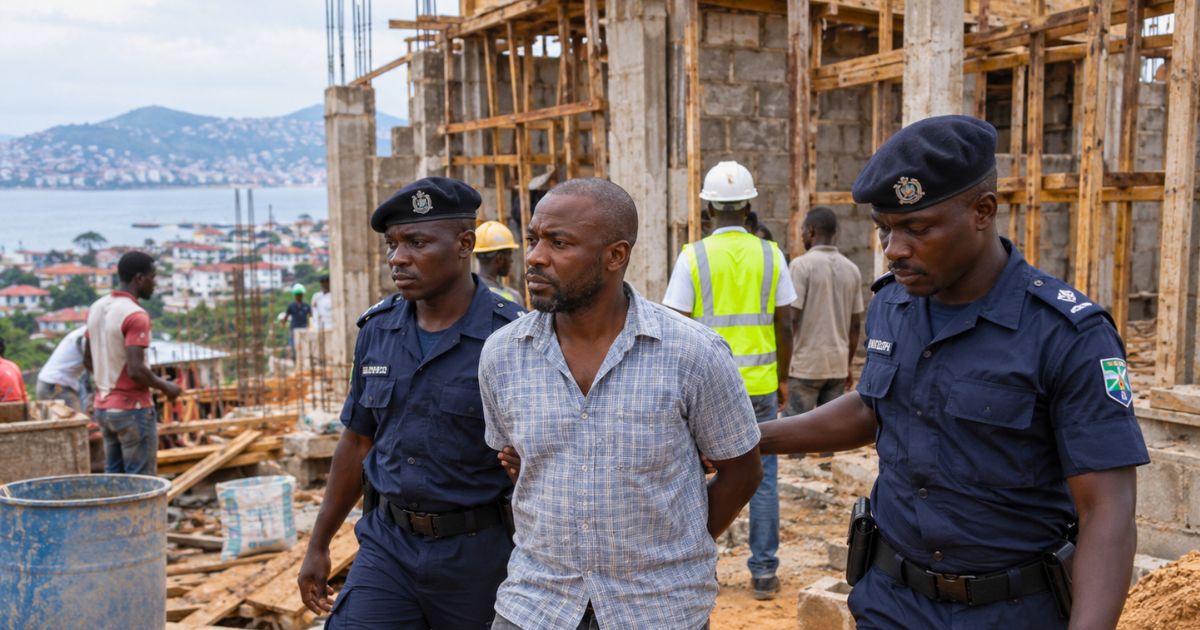 Man Arrested for Illegal Building Construction Off Wilkinson Road in Freetown