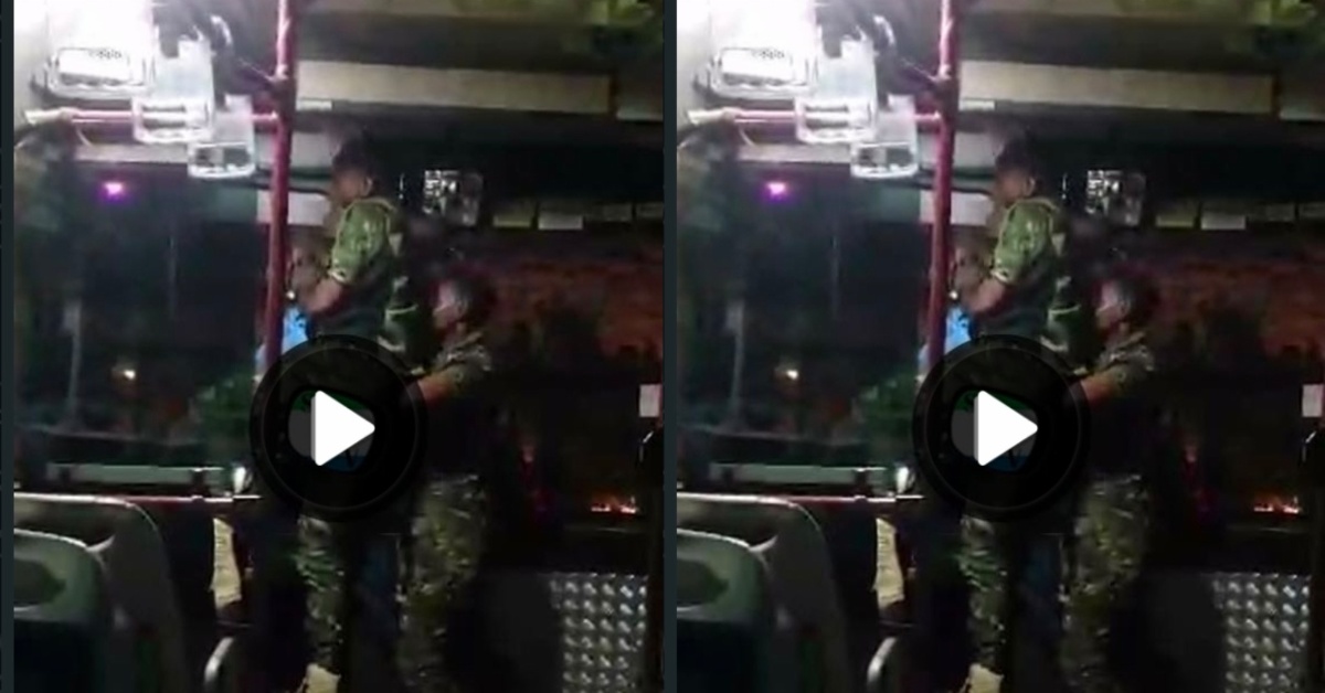 Viral Video Captures Two Military Officers Allegedly Assaulting Waka Fine Bus Driver