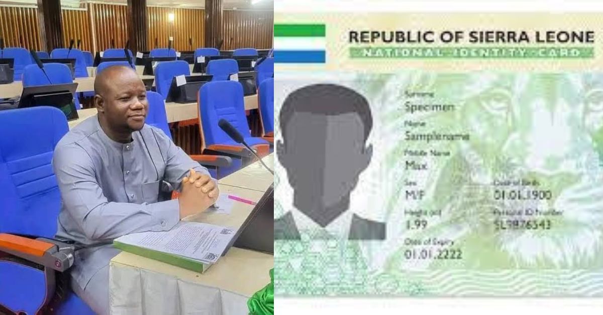 MP Alpha Ben Mansaray Urges Government to Cut National ID Card Fee to NLe 50
