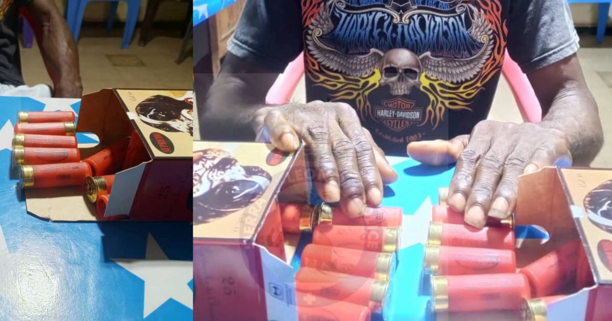 Police Arrest Emmanuel Saffa With 50 Shotgun Cartridges at Ngelehun Checkpoint