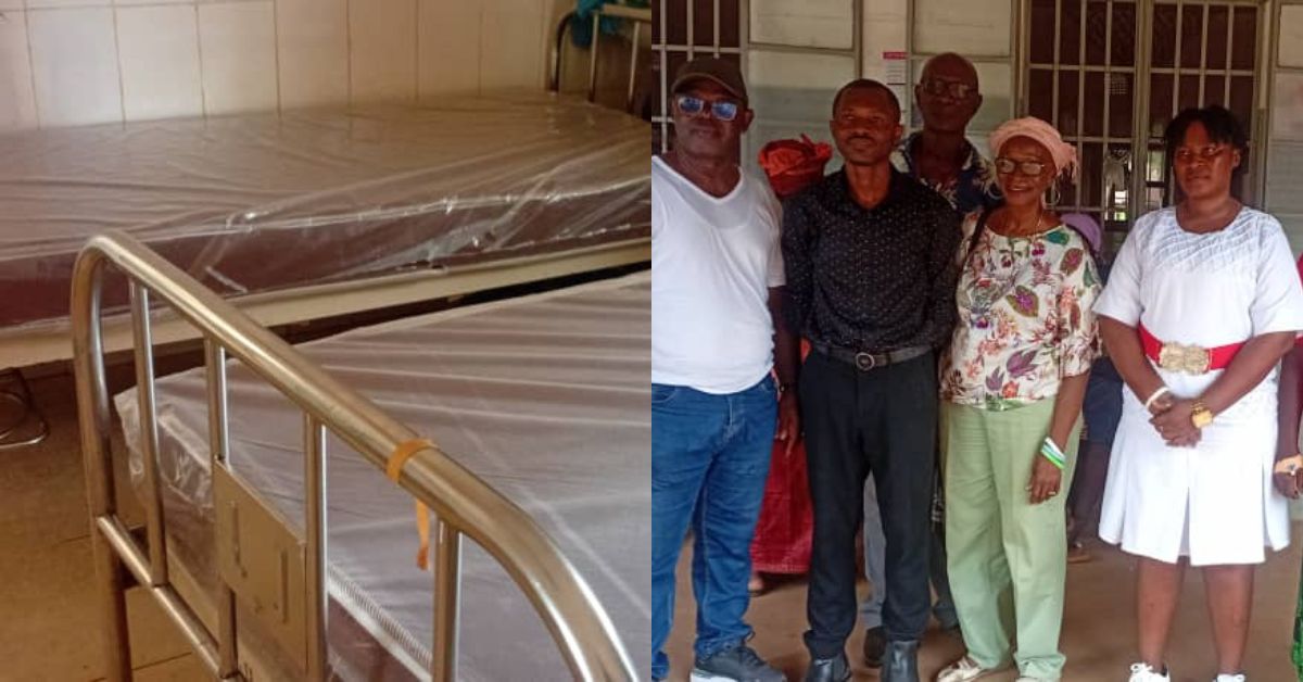 Pujehun Government Hospital Receives 28 Mattresses from Diaspora Association