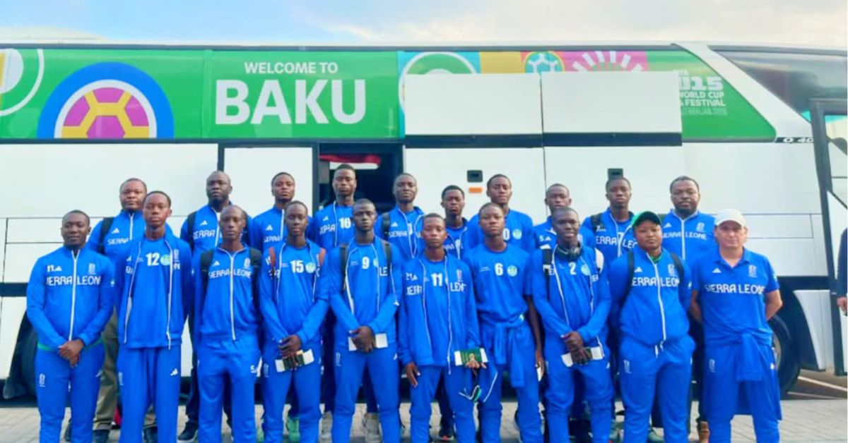 Sierra Leone U-15 Team Arrives in Azerbaijan for FIFA World Cup and Festival