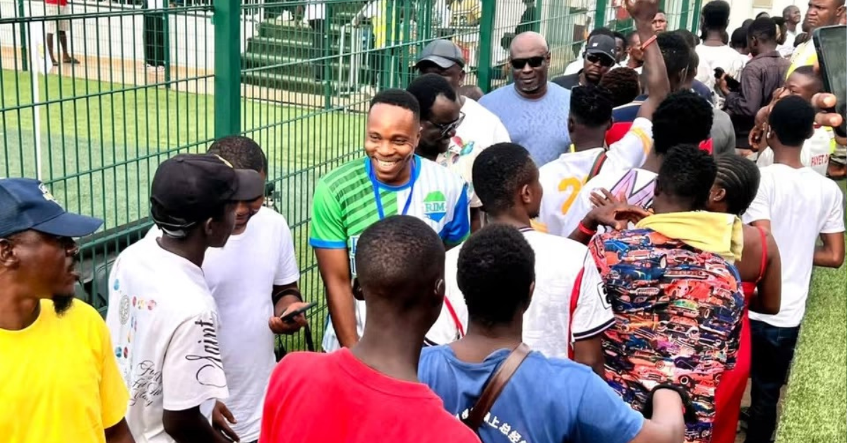 Chief Minister Sengeh Celebrates Football Boom as Thousands Pack Southern Arena