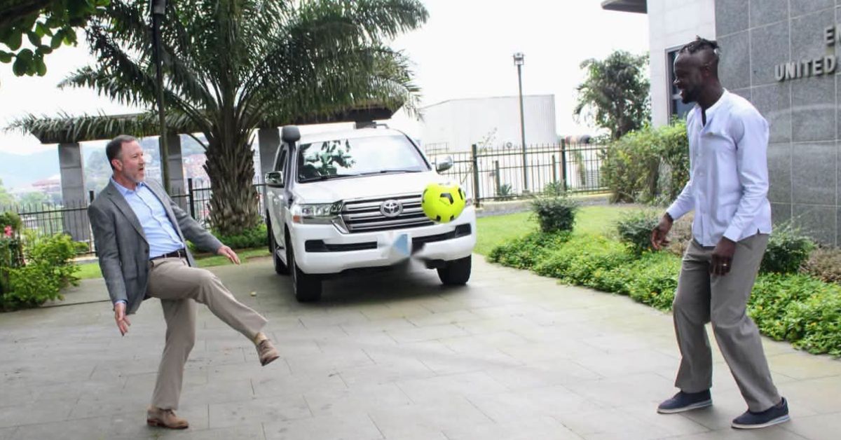 US Embassy Engages Kei Kamara on Sports Diplomacy and Youth Inspiration