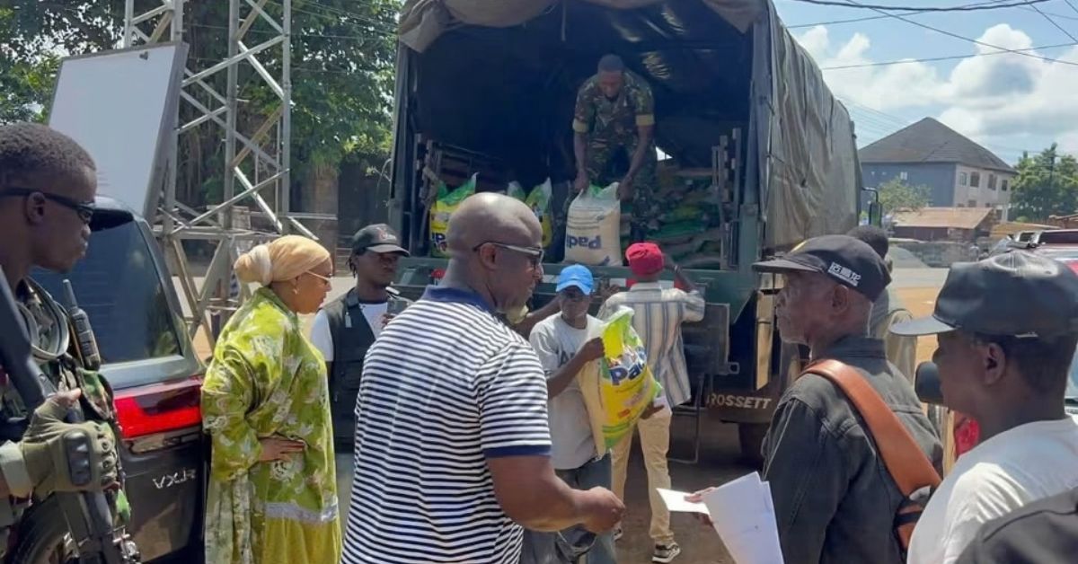 Transport Minister Turay Donates Rice, Transport Allowances to Ex-Soldiers and Widows
