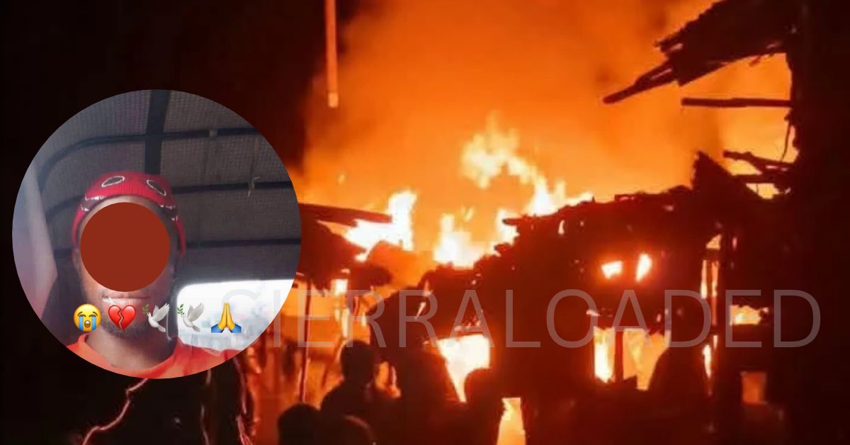 Young Man Killed in Devastating Fire While Attempting to Save Property in Freetown